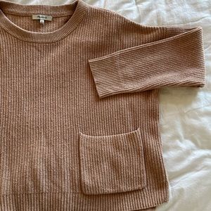 Madewell comfy tan sweater, XL